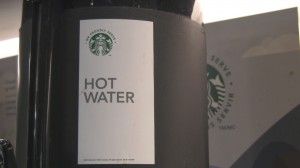 Starbucks Hot Water at YTZ