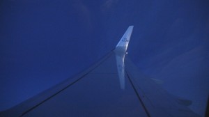 Wing view - KLM 737-800