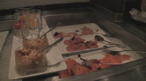 Food in club lounge at Sheraton Amsterdam Airport