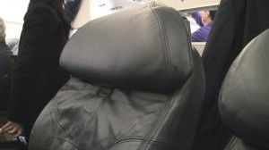 First Class seat aboard a United A320