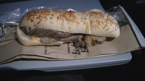 Sandwich aboard United Flight